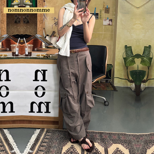 八分裤 nomnonnomme DROP2推荐 超好穿夏日休闲口袋工装 长裤
