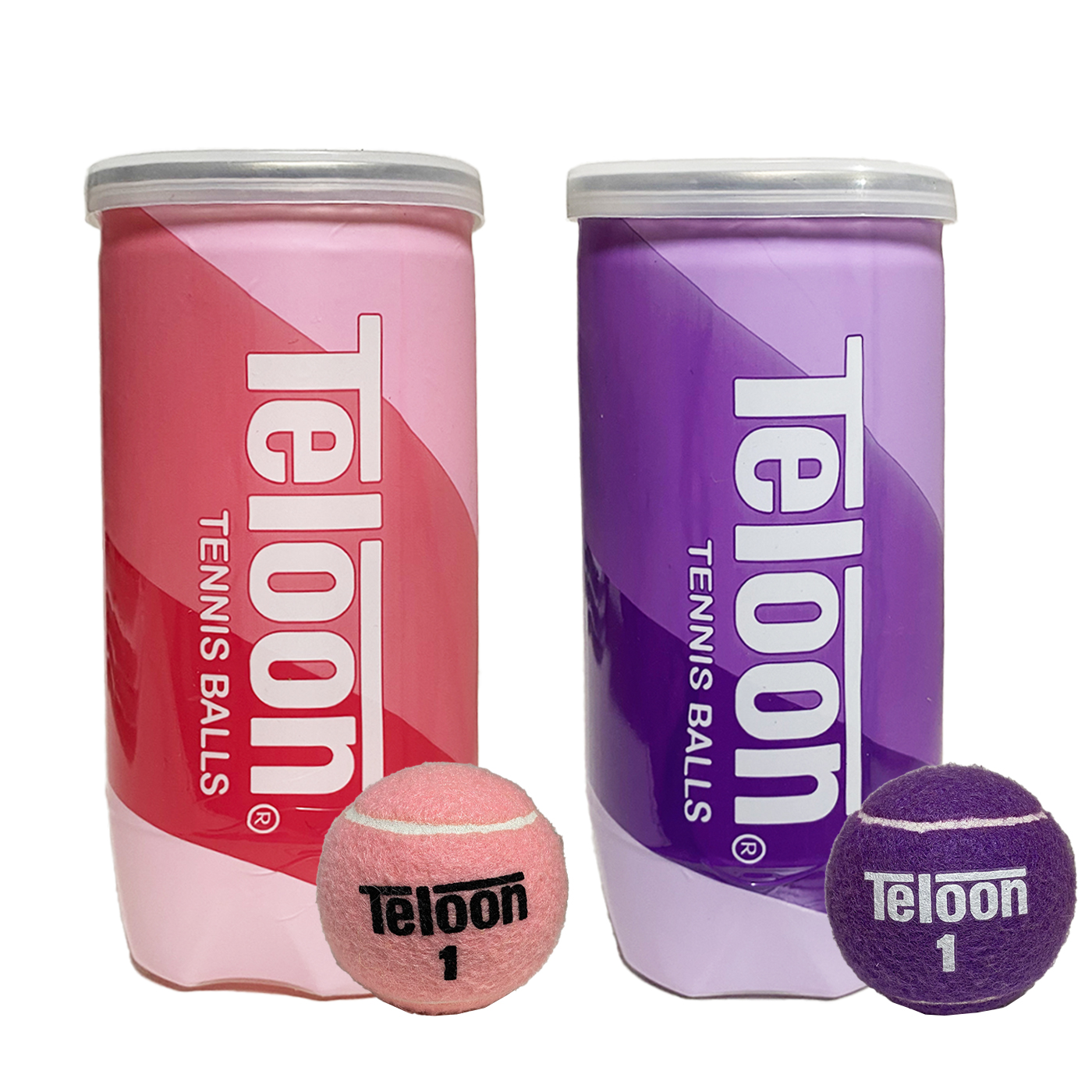 TELON天龙1号球紫粉色网球