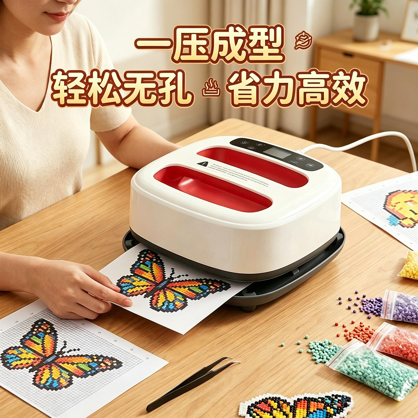【告别老式熨斗】专业拼豆压烫机