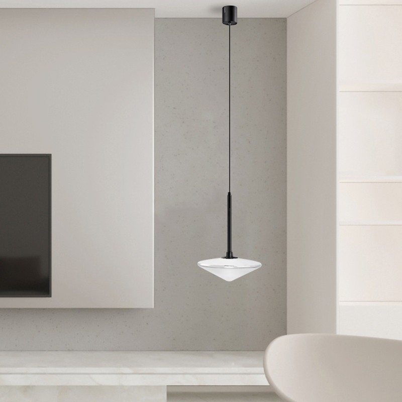 北欧简约现代卧室床头吊灯餐厅3头吊灯飞碟丹麦设计师书房极简灯