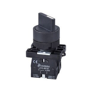 旋按钮开关 钥匙二档三档自锁式 LAY5系列转换旋钮 XB2按钮开关