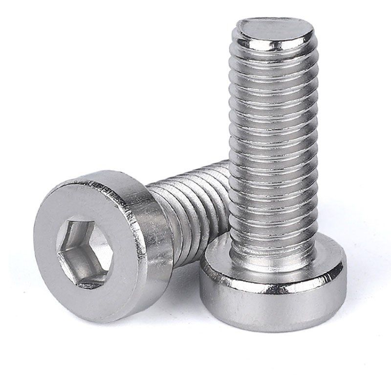 【M2-Md10内六角薄圆柱头机螺钉DIN7984薄头内六角机丝304不锈钢