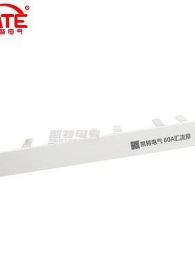 2P漏电60A汇流排 黄铜1.5*5 DZ47空开连接排C45断路器接线排KT008