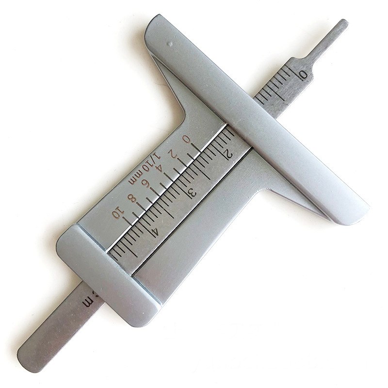0-50mm不锈钢轮胎深度规 深度尺5厘米 胎纹尺0P-5cm轮胎花纹深度