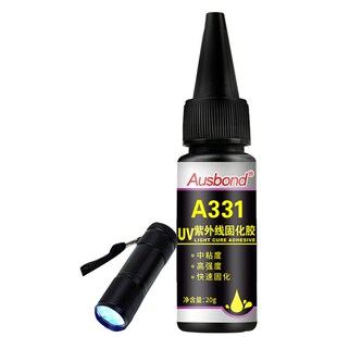 A1水晶粘玻璃透明无影 高强度紫外线胶水强力快干型结构胶 UV胶