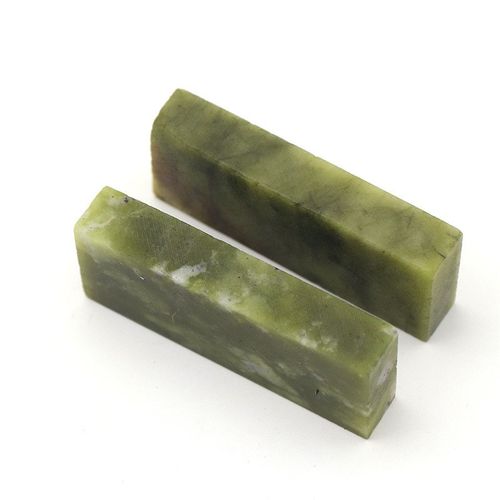 12000目天然磨刀l石镜面精细家用小砥石抛光油石绿磨石50*20*10