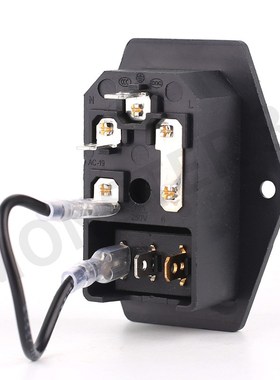 3D打印机DIY配件 Makerbot 电源插座 带开关和保V险丝船型开关按