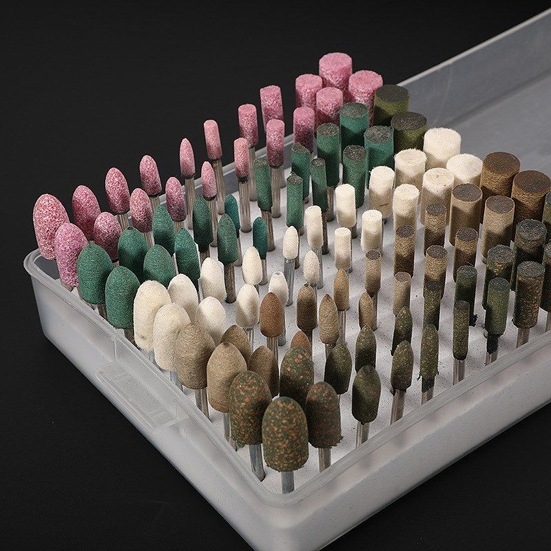 100PC混合套件3mm磨床工具陶瓷石羊毛轮橡胶磨钻头Dremel旋转模具,标准件/零部件/工业耗材,磨头,淘宝优惠券,粉丝福利购,淘宝优惠卷