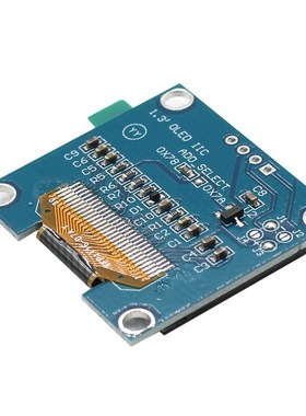 1.3寸 128X64 OLED液晶显示屏4针GND VCC 1106驱动 I2C 蓝色 白色