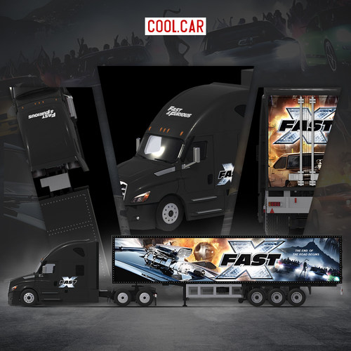 TM & Perka1:64 福莱纳货柜车 仿真合金汽车模型 收藏摆件礼品