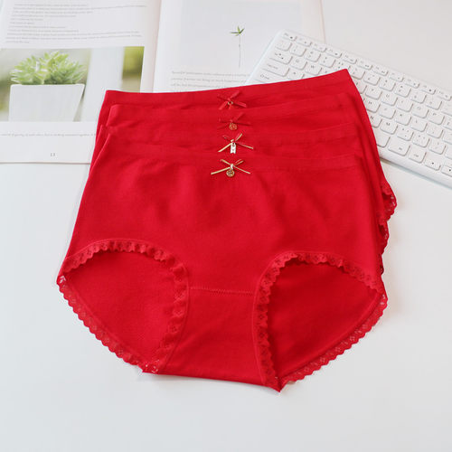 本命年大红色蛇年女士内裤
