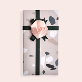 纸 原创清新简约高档大理石纹理ins礼品包装 北欧水磨石 小众品位