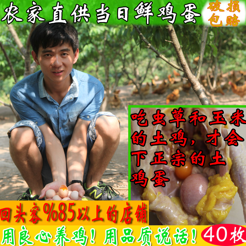 正宗土鸡蛋农家散养新鲜  农村自养野外天然富硒月子虫草鸡蛋40枚|msdalam kategori daging perikanan/Buah-buahan segar dan sayur-sayuran/dimasak, telur/telur Produk, telur segar, telur - dari Buy2taobao.com untuk memberikan perkhidmatan ejen Taobao profesional membeli