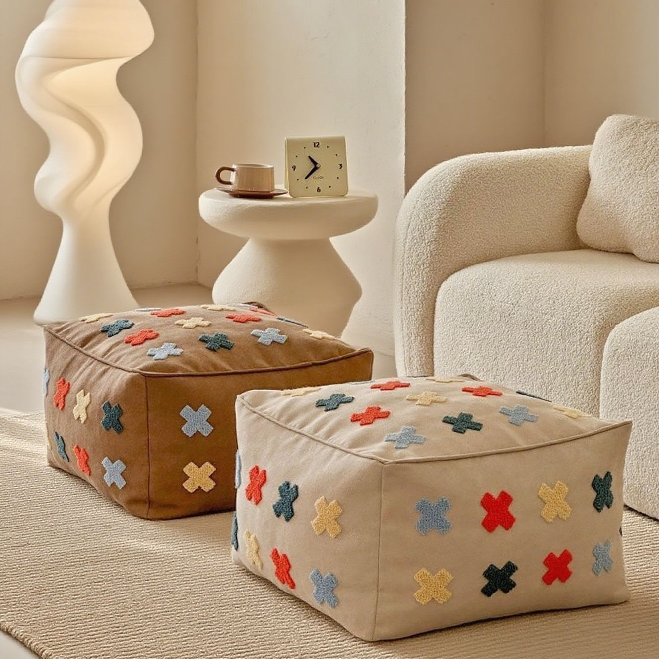 多巴胺坐墩蒲团家居墩子可拆洗矮凳懒人坐垫榻榻米客厅脚踏飘窗垫