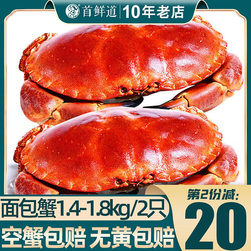 爱尔兰面包2只新鲜熟冻水产特大