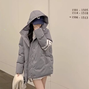 连帽面包服女港味宽松长袖棉服外套冬季新款超火百搭保暖休闲上衣