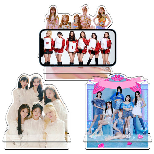 韩国女团Ive金智媛安宥真金秋天张元英KPOP明星周边手机支架摆件