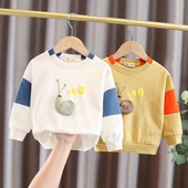 宝宝卫衣春秋婴儿童韩版 T恤圆领上衣 男童长袖 洋气打底衫 女童秋装