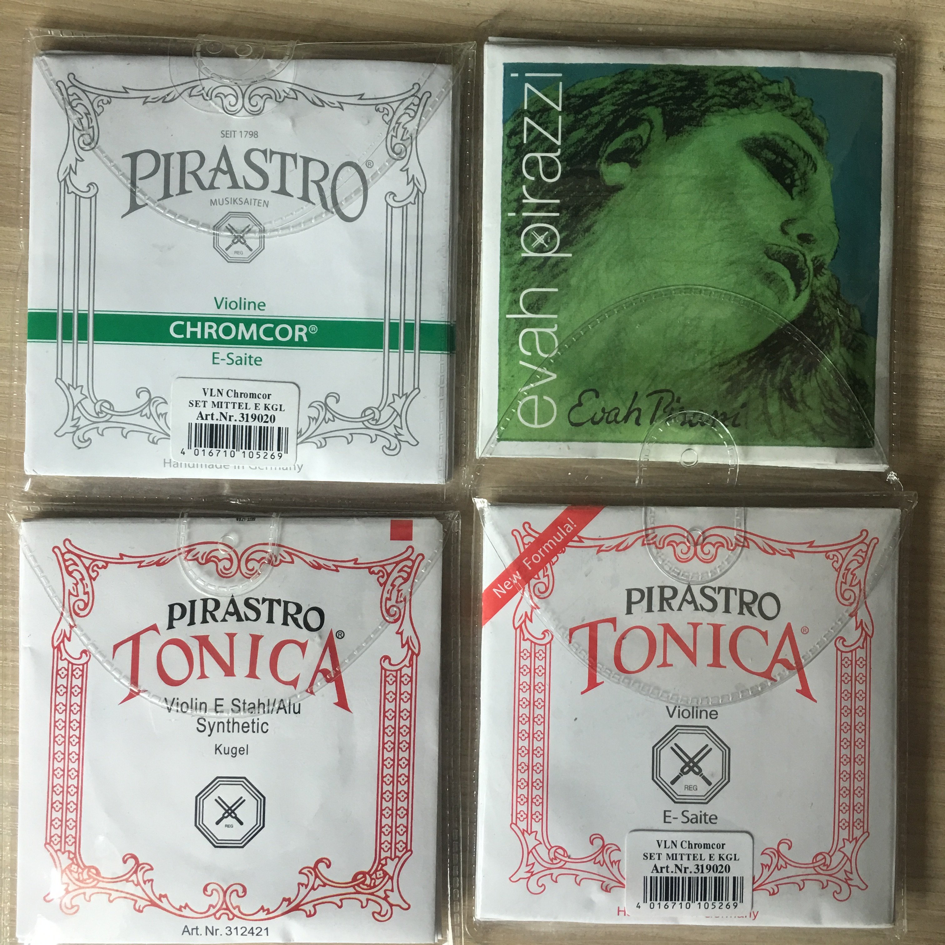 小提琴琴弦德国原装进口托尼卡尼龙弦绿美人绿条琴弦银弦钢丝铝弦