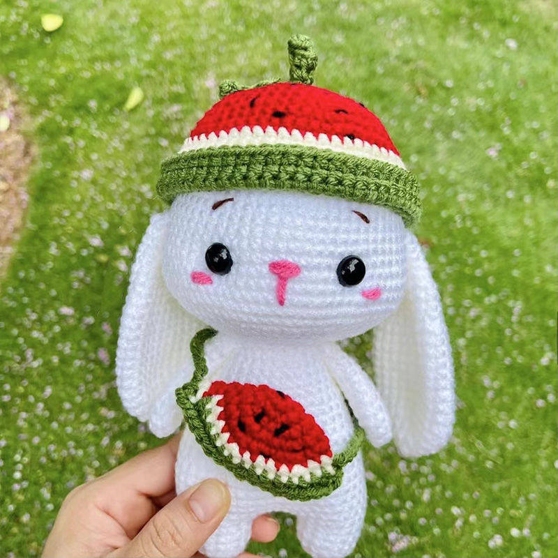 양모 DIY 재료 패키지 손으로 짠 후크 인형 펜던트 양모 인형 지루함을 완화하는 창조적 인 작은 선물