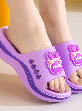 2025新款拖鞋女士夏季韩版时尚增高耐磨防滑软底踩屎感厚底凉拖鞋