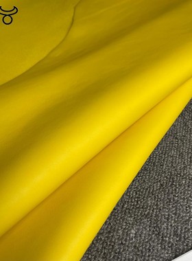 阳光皮料 法国Cilp黄色全粒面小牛 1.6mm 适中 XP152