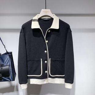 新款 翻领夹克2022春秋季 网红百搭休闲上衣 潮流痞帅修身 外套男韩版