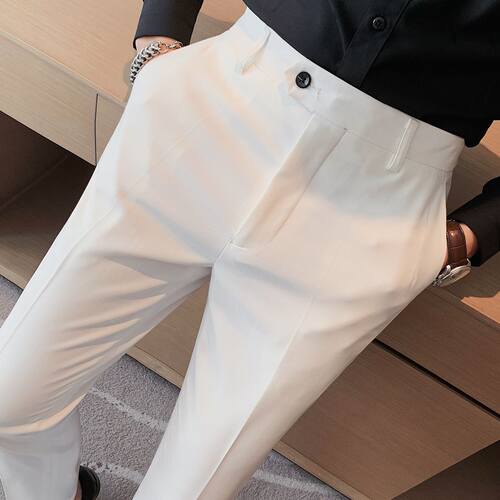 西裤男士修身高级感休闲裤