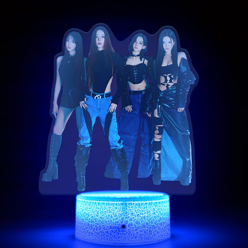 韩国KPOP女团aespa刘知珉宁艺卓内永绘里明星周边夜灯产品