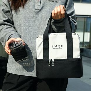 子工装饭盒上班族保双层大容量饭便当袋温带手提袋保温饭盒包通勤