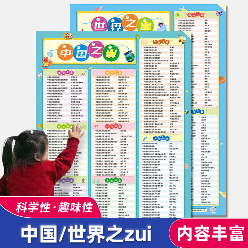 中国之最zui世界地理动物挂图