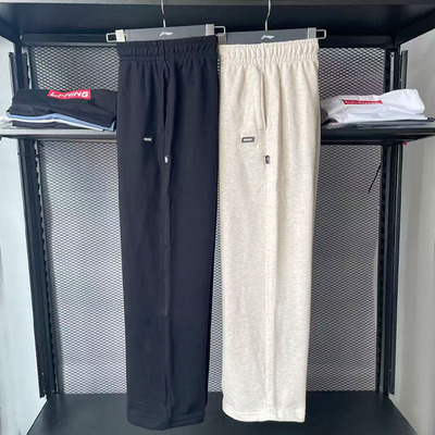 李宁反伍BADFIVE直筒宽松卫裤