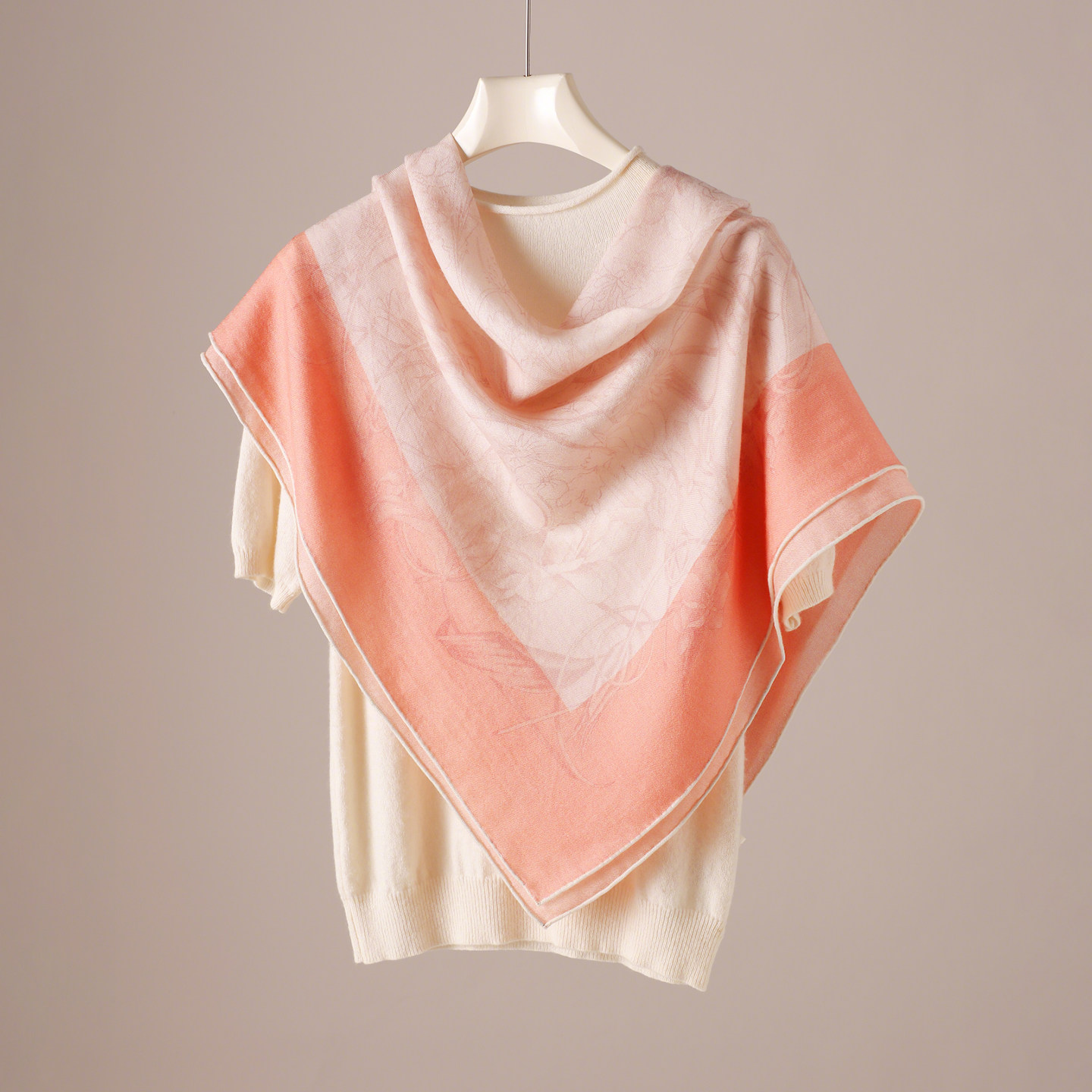 水溶羊毛围巾轻薄款春夏三角巾披肩外搭女2026新款系脖高级感丝巾