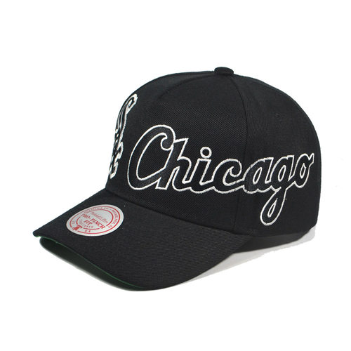 MN美国MLB芝加哥白袜SOX棒球运动帽弯檐硬顶鸭舌帽SNAPBACK