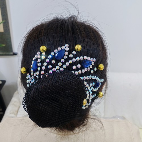 超闪亮拉丁舞花样滑冰头饰艺术体操发饰品女比赛配饰