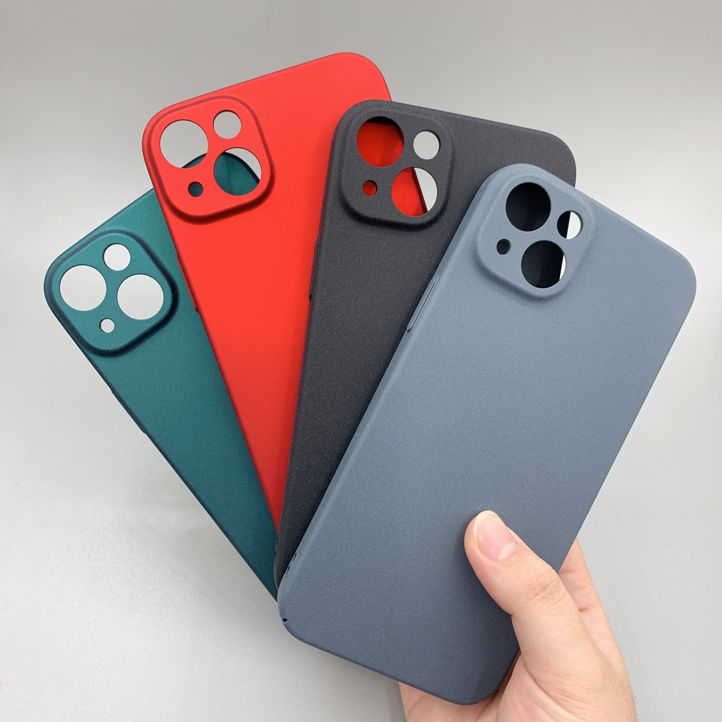 苹果14塑料简约磨砂硬壳超薄