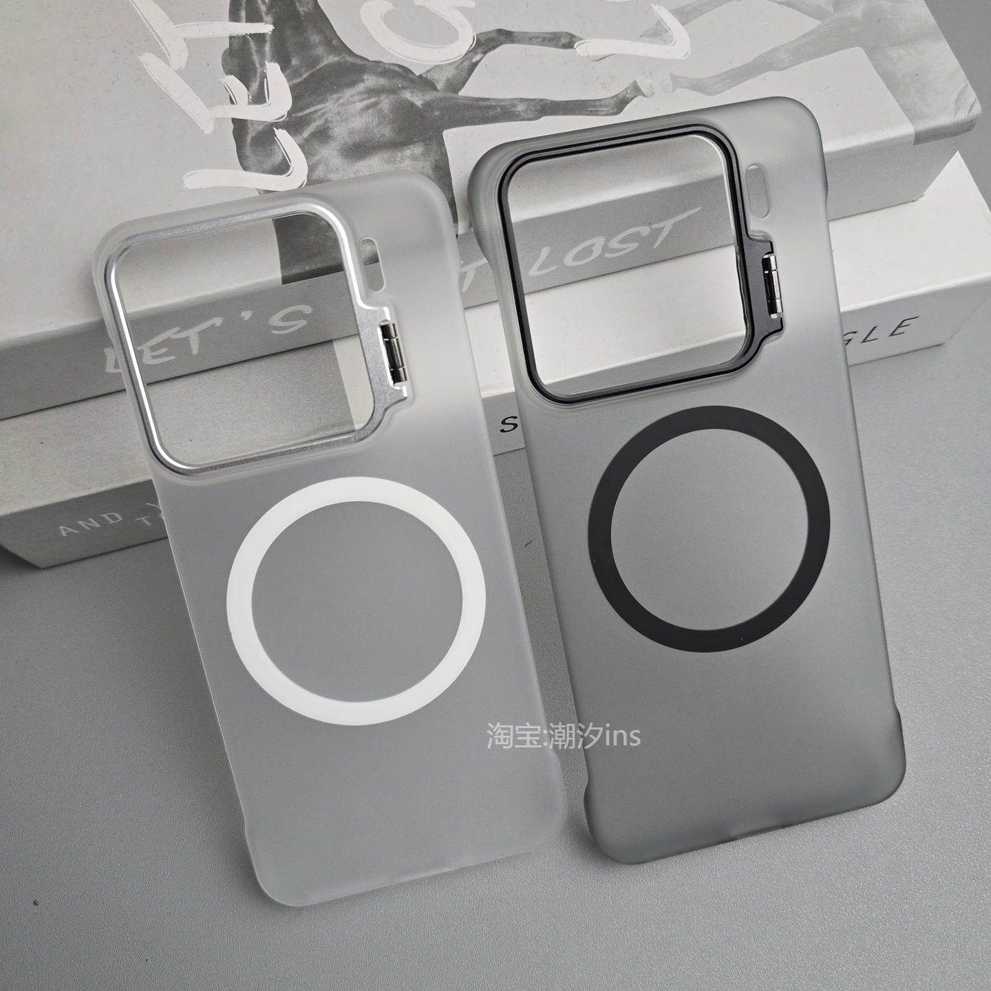 适用小米15手机壳新款Xiaomi15Pro磁吸无边框保护套Mi15磨砂硬壳金属支架透明外壳大孔