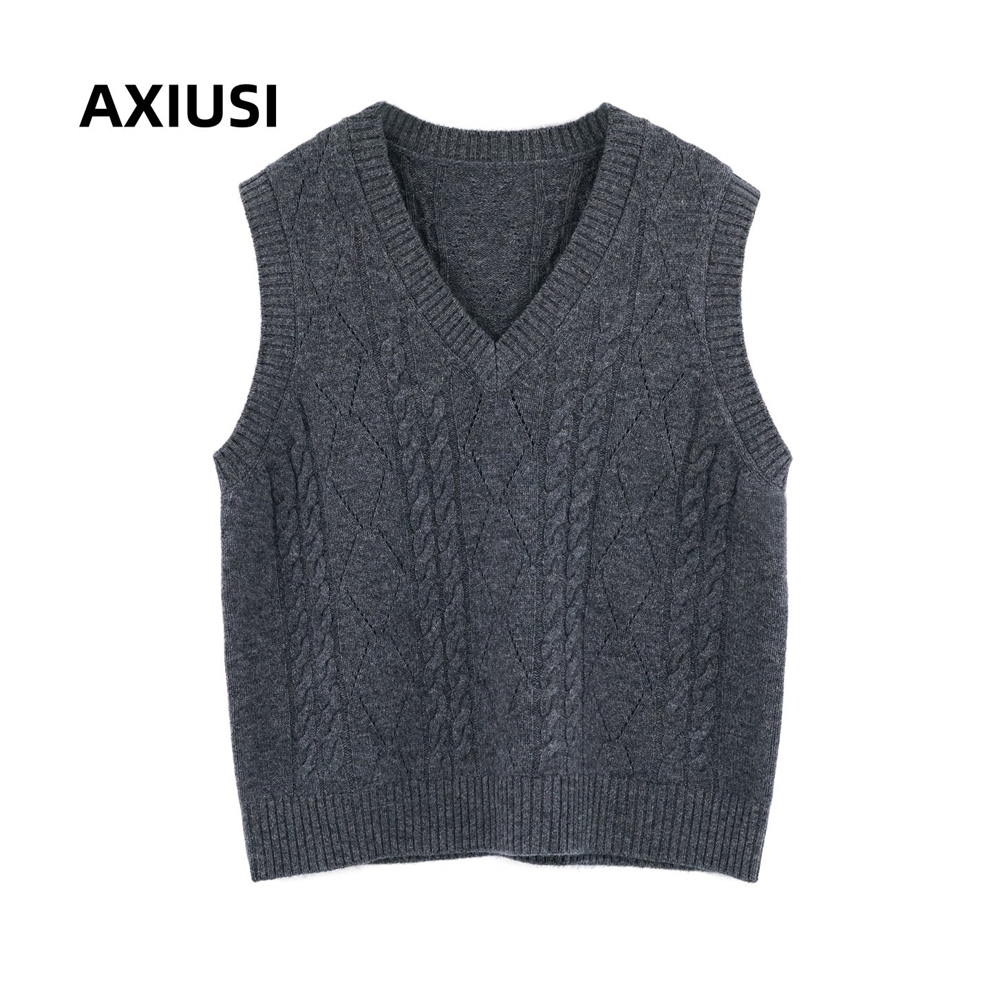 纯羊毛针织马甲女春秋外穿2025新款复古麻花叠穿毛衣纯色背心坎肩,女装/女士精品,毛衣,淘宝优惠券,粉丝福利购,淘宝优惠卷