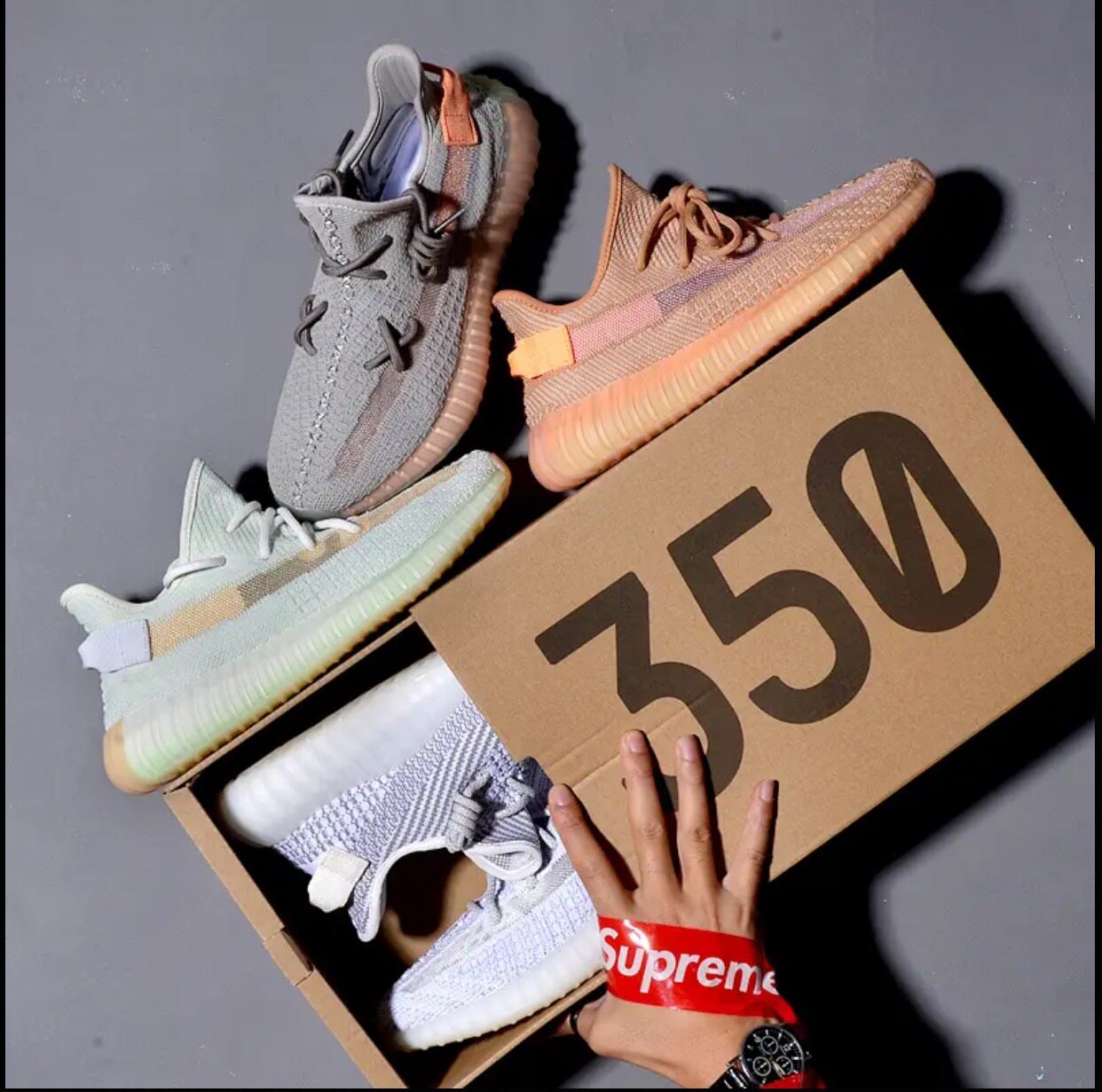 og yeezy奢椰子男鞋350正品官网满天星正版男鞋夏季透气运动鞋子