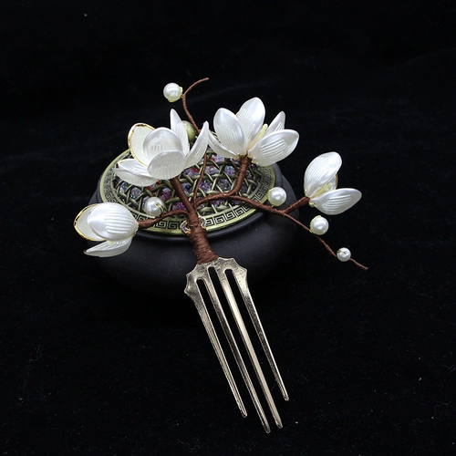 Ханьфу ручной работы из белого нефрита, набор материалов, аксессуар для волос, «сделай сам»