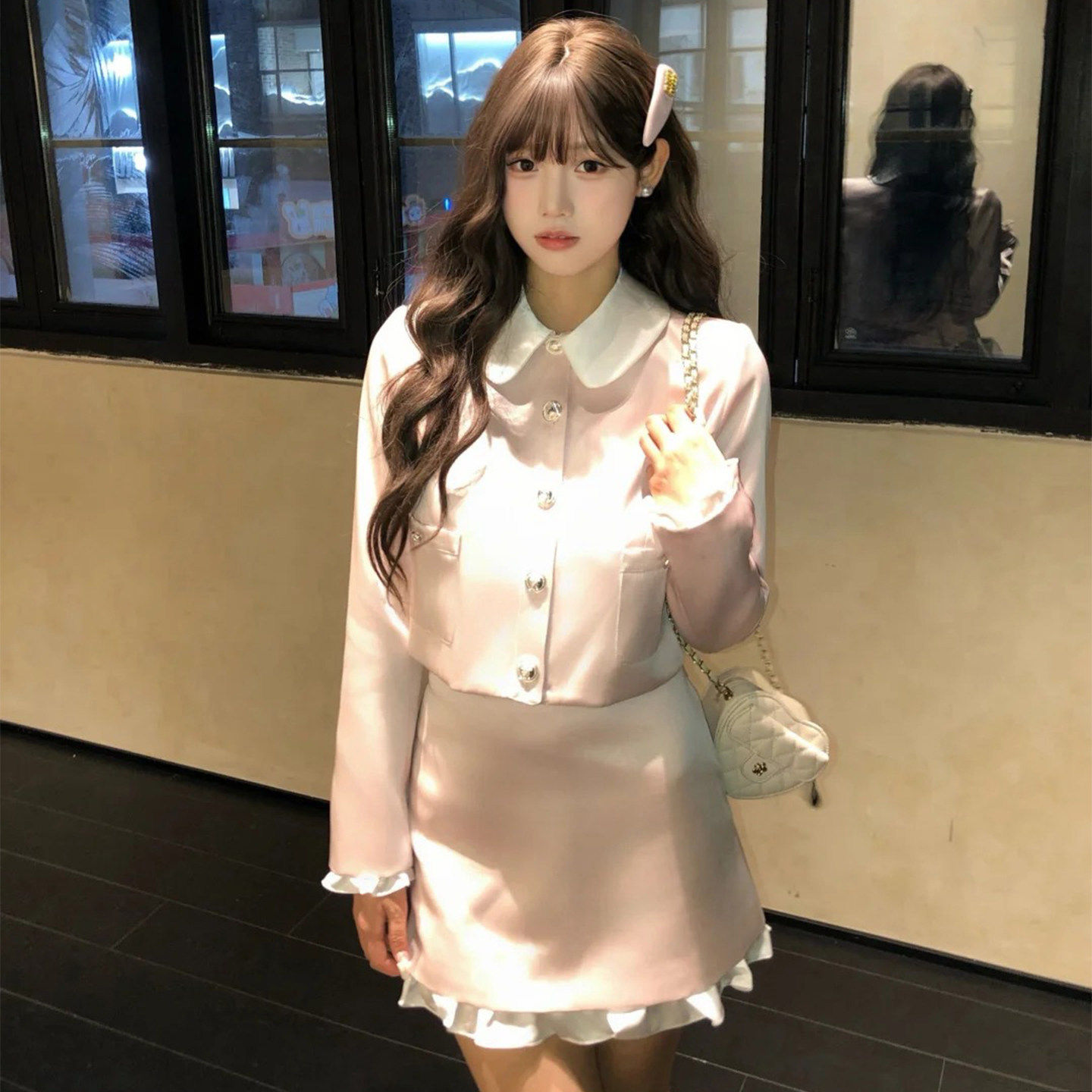 春款2026新款女装春季穿搭一整套江浙沪富家千金气质高级感连衣裙