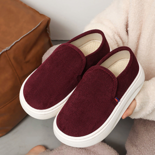 男女春夏亚麻底老北京布鞋增高厚底防滑百搭轻便单鞋踩屎感一脚蹬