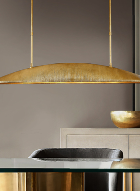 美式简约金箔做旧餐厅吊灯创意售楼处vc设计师前台茶室帆船岛台灯