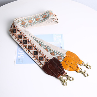 4.9cm宽复古包包女肩带长110cm可拆卸宽肩带单肩配件民族风吉他带