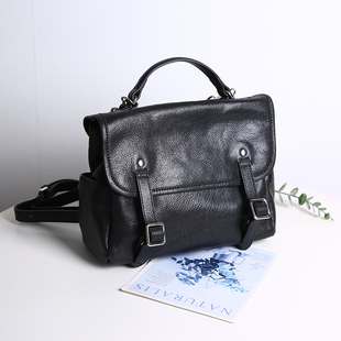 两用女包高级感真皮双肩包小号女手提包单肩斜挎包时尚 通勤小背包
