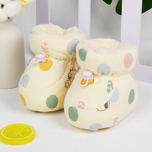 巧巧牛步前鞋冬季棉鞋婴儿鞋