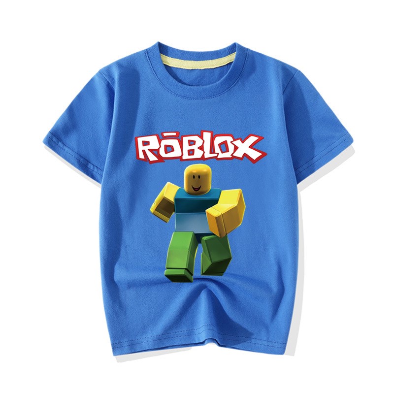 儿童纯棉短袖罗布乐思Roblox童装