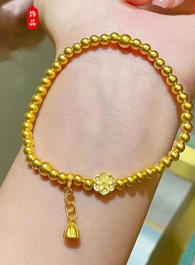 2025新款金店同款古法藏蕴传承福满莲华莲蓬福子六相花手链