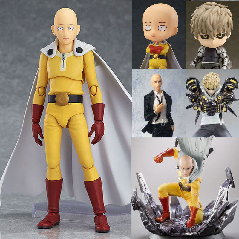 figma一拳超人手办玩具琦玉老师光头杰诺斯模型人偶玩偶摆件公仔