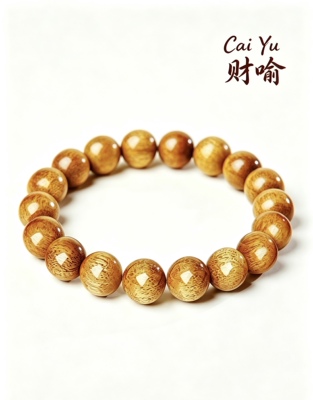 金丝楠木手串天然木纹素圈木珠8mm12mm男女简约百搭文玩盘玩手链
